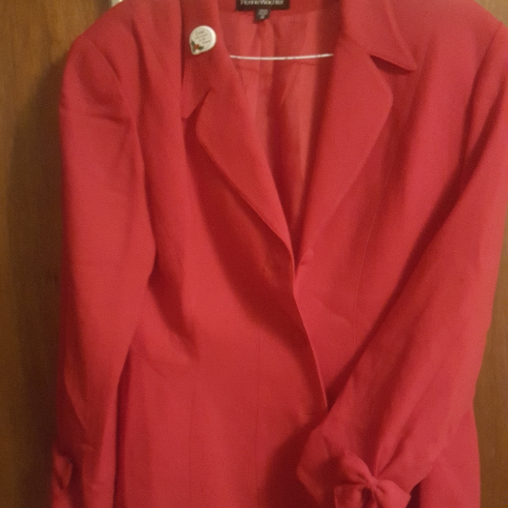 Christmas Jacket W/bow's on sleeves